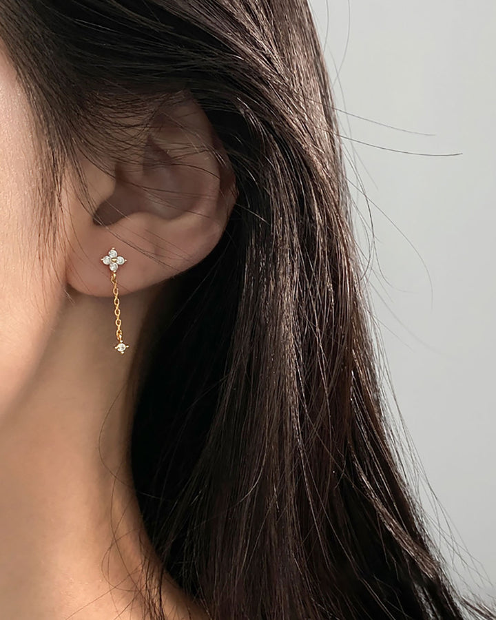 Cleo Clover Dangle Earrings