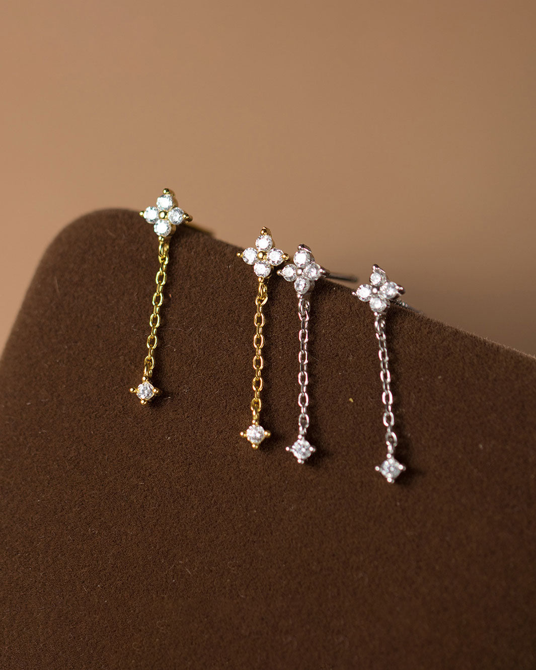 Cleo Clover Dangle Earrings