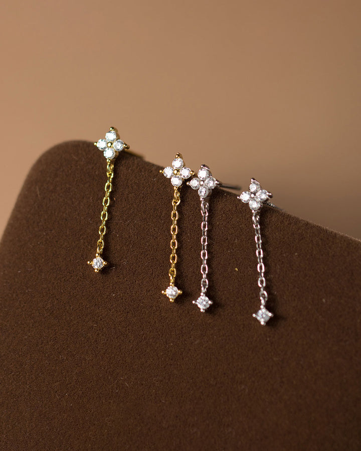 Cleo Clover Dangle Earrings