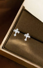 Faith Sparkling Cross Stud Earrings
