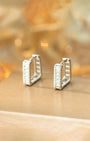 Rue Pavé Square Hoop Earrings