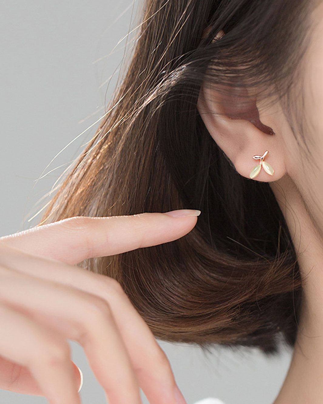 Olive Branch Stud Earrings