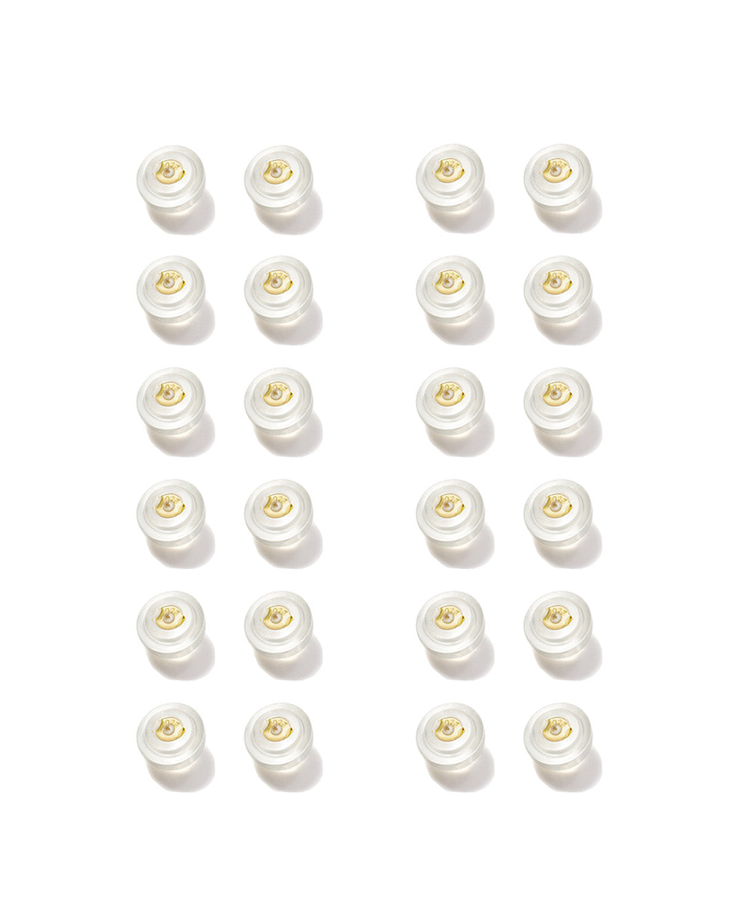 Semicircular Silicon Earrring Backs 24-Pack