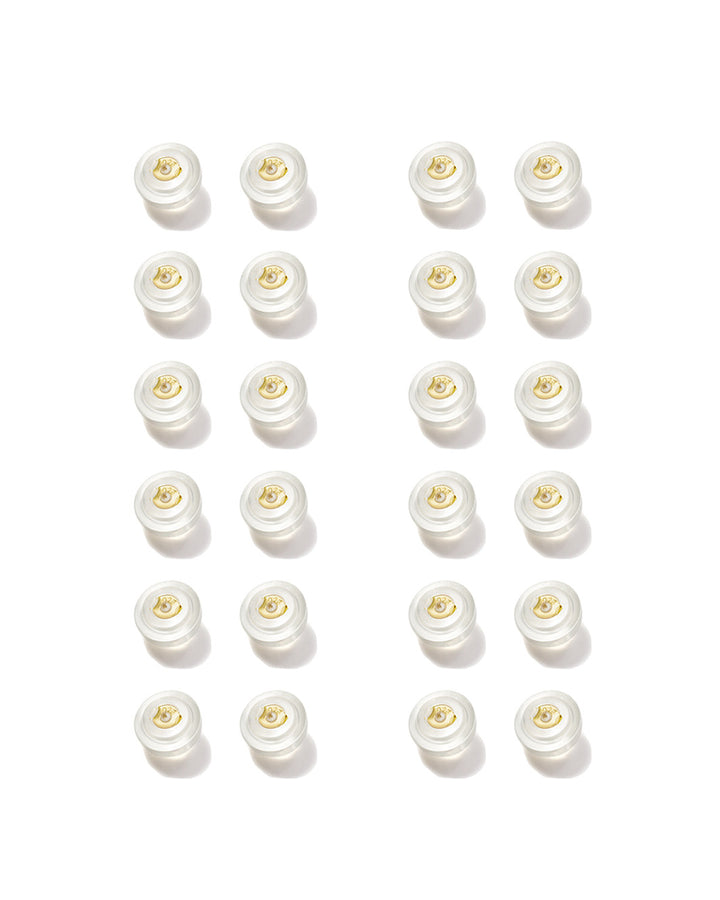 Semicircular Silicon Earrring Backs 24-Pack