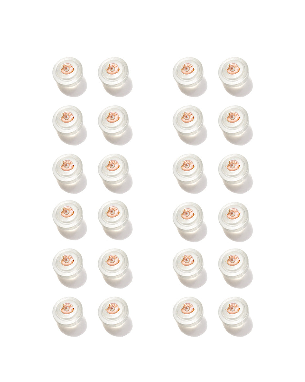 Semicircular Silicon Earrring Backs 24-Pack