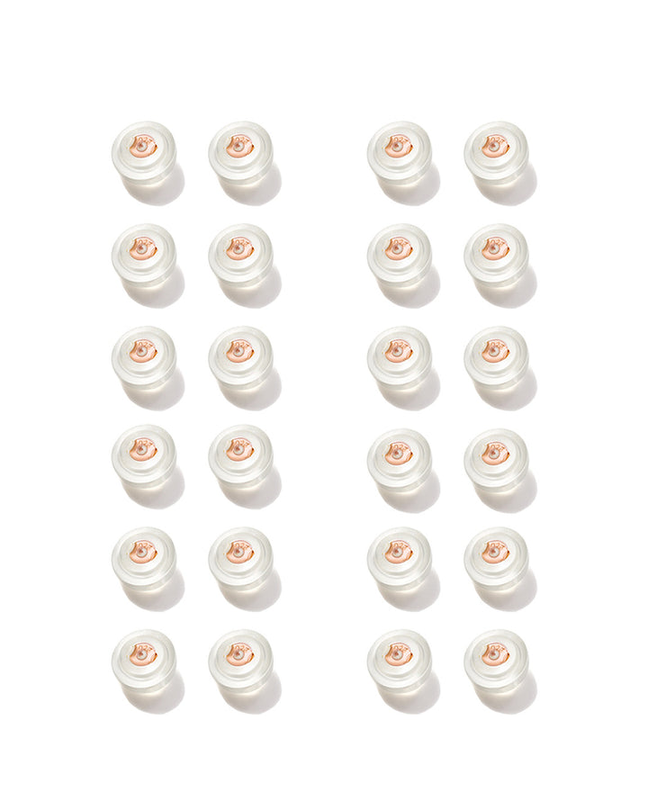 Semicircular Silicon Earrring Backs 24-Pack