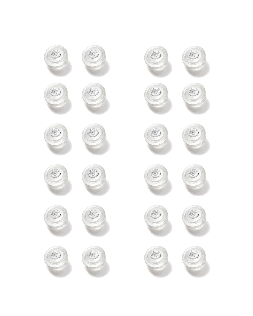 Semicircular Silicon Earrring Backs 24-Pack