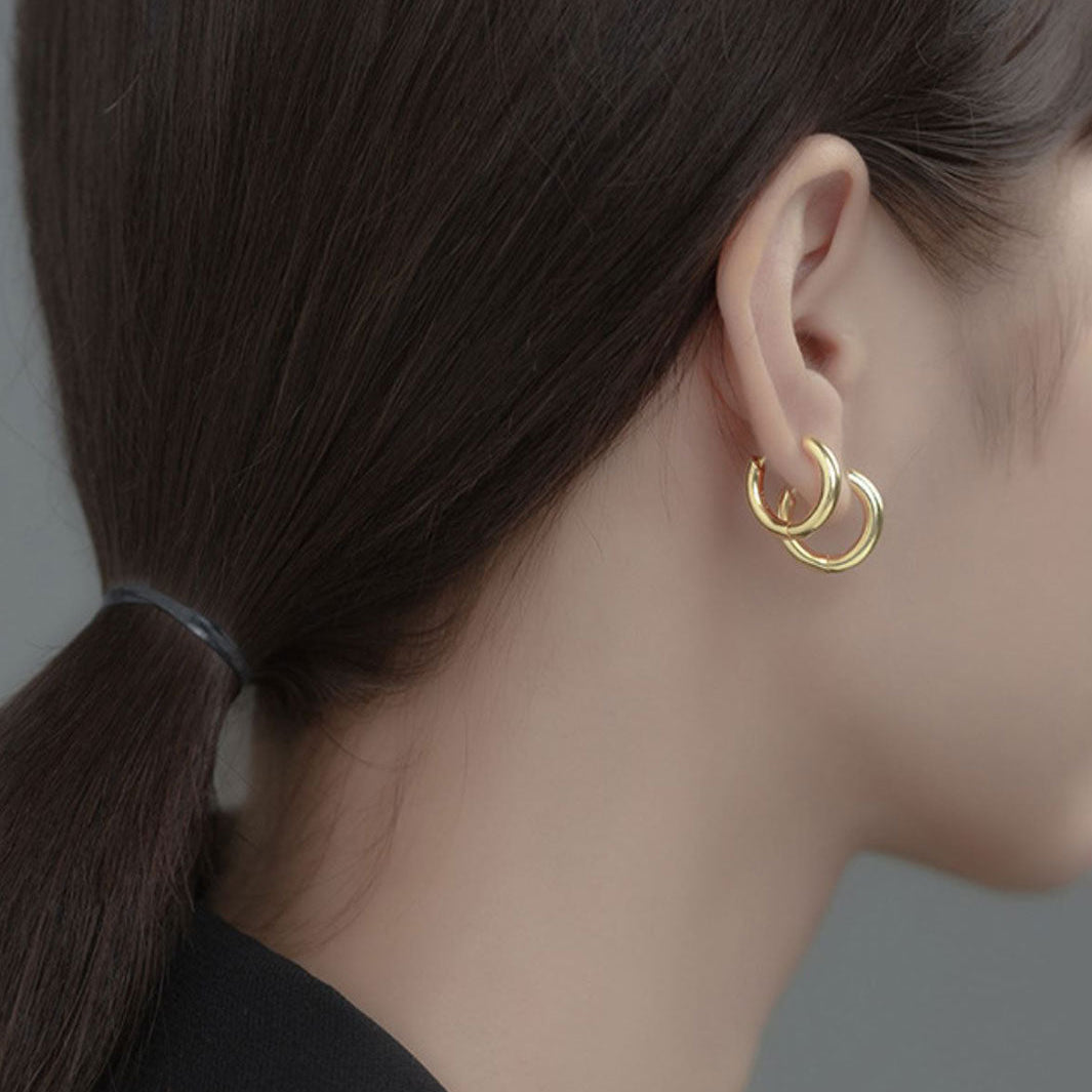 Armani Classic Huggie Hoop Earrings