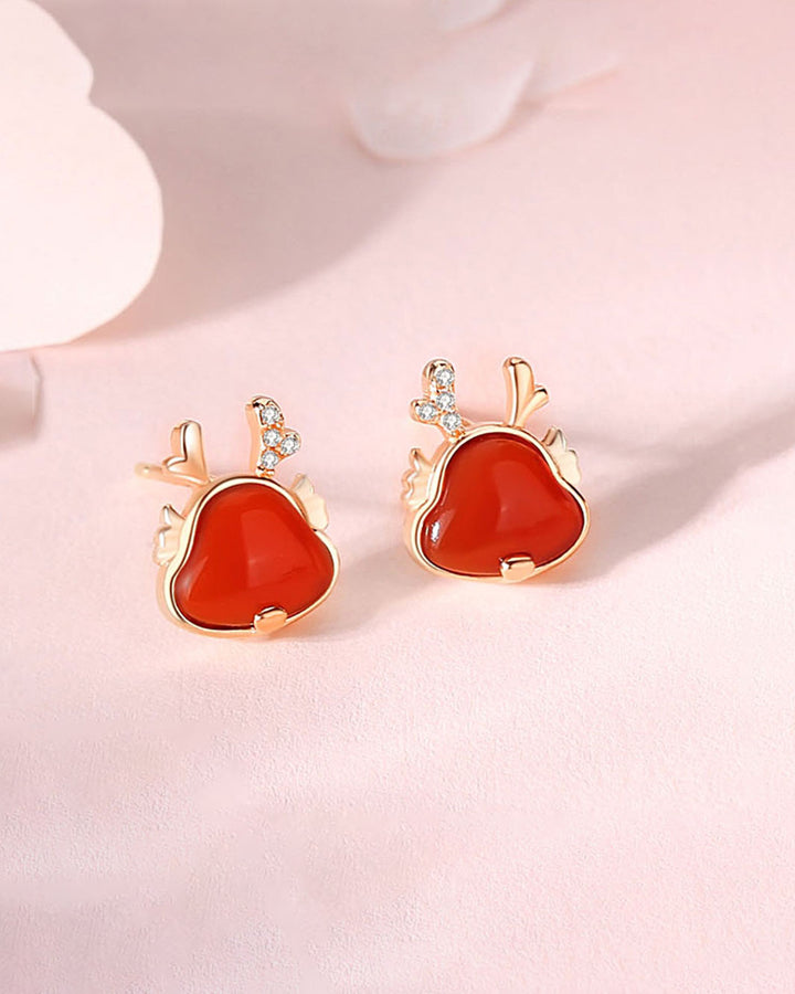 Luck Dragon Stud Earrings