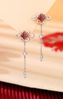 Chinese Knot Blessing Drop Earrings