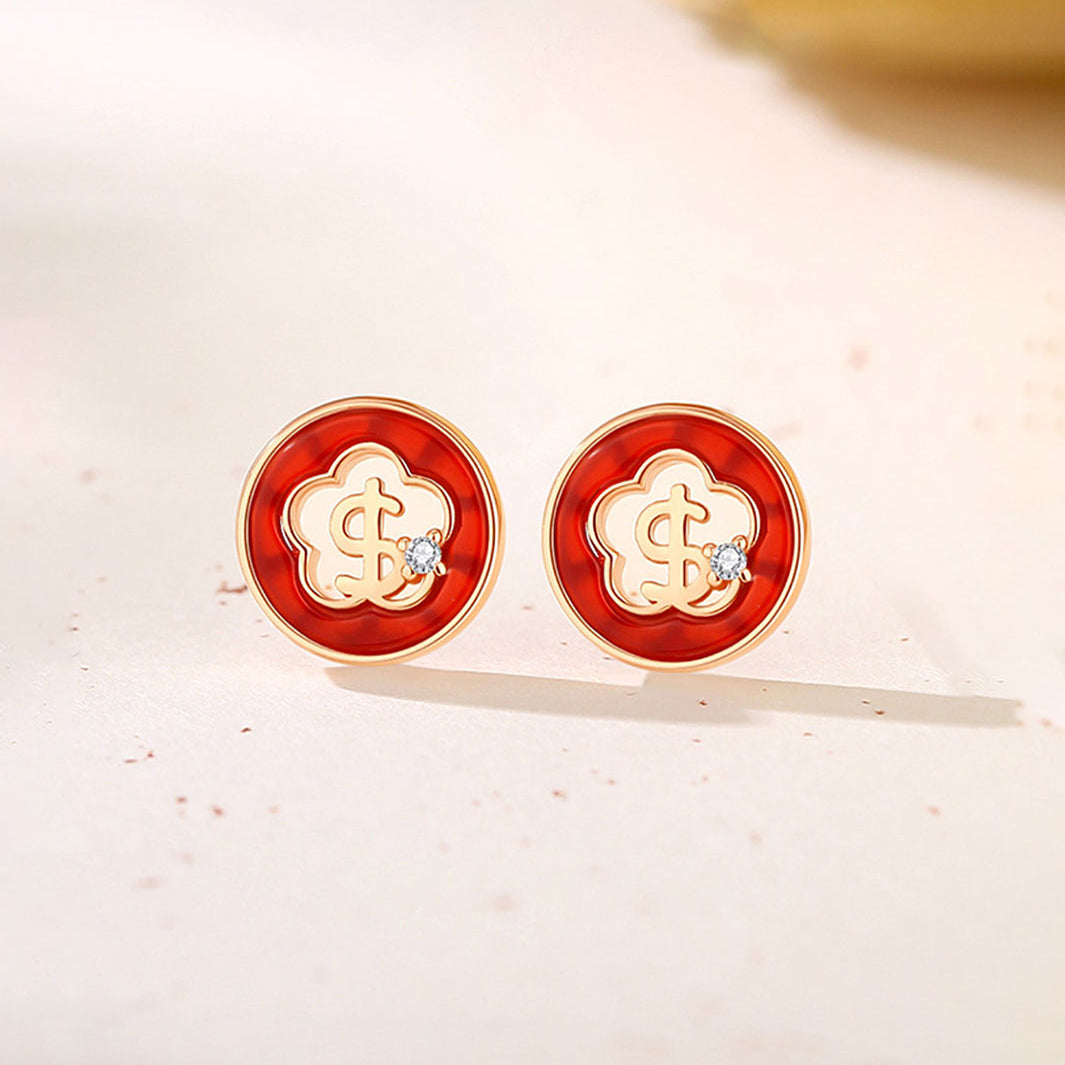 Prosper-Dollar Mini Stud Earrings