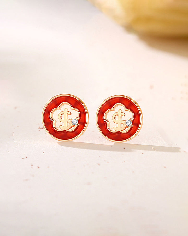 Prosper-Dollar Mini Stud Earrings