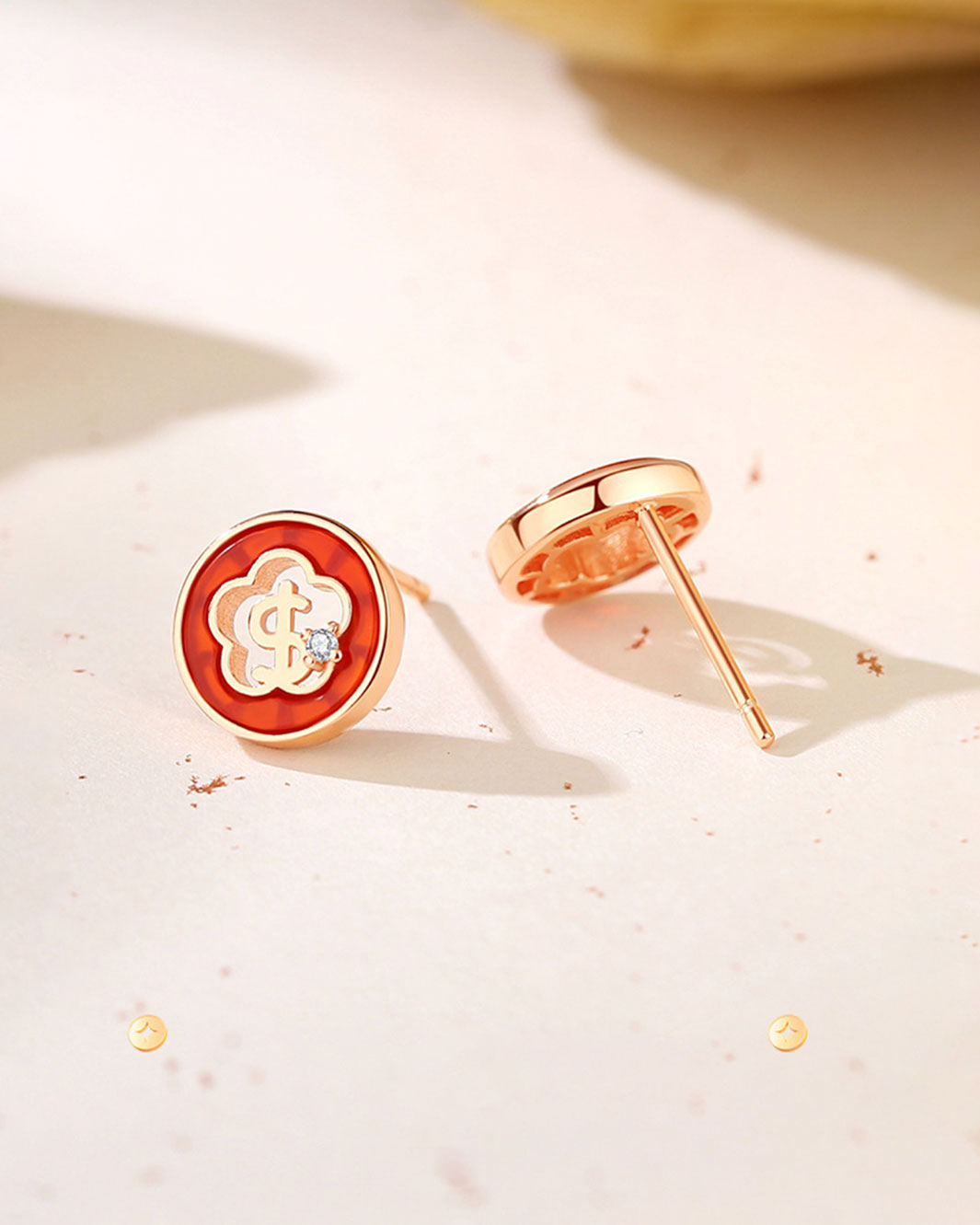 Prosper-Dollar Mini Stud Earrings