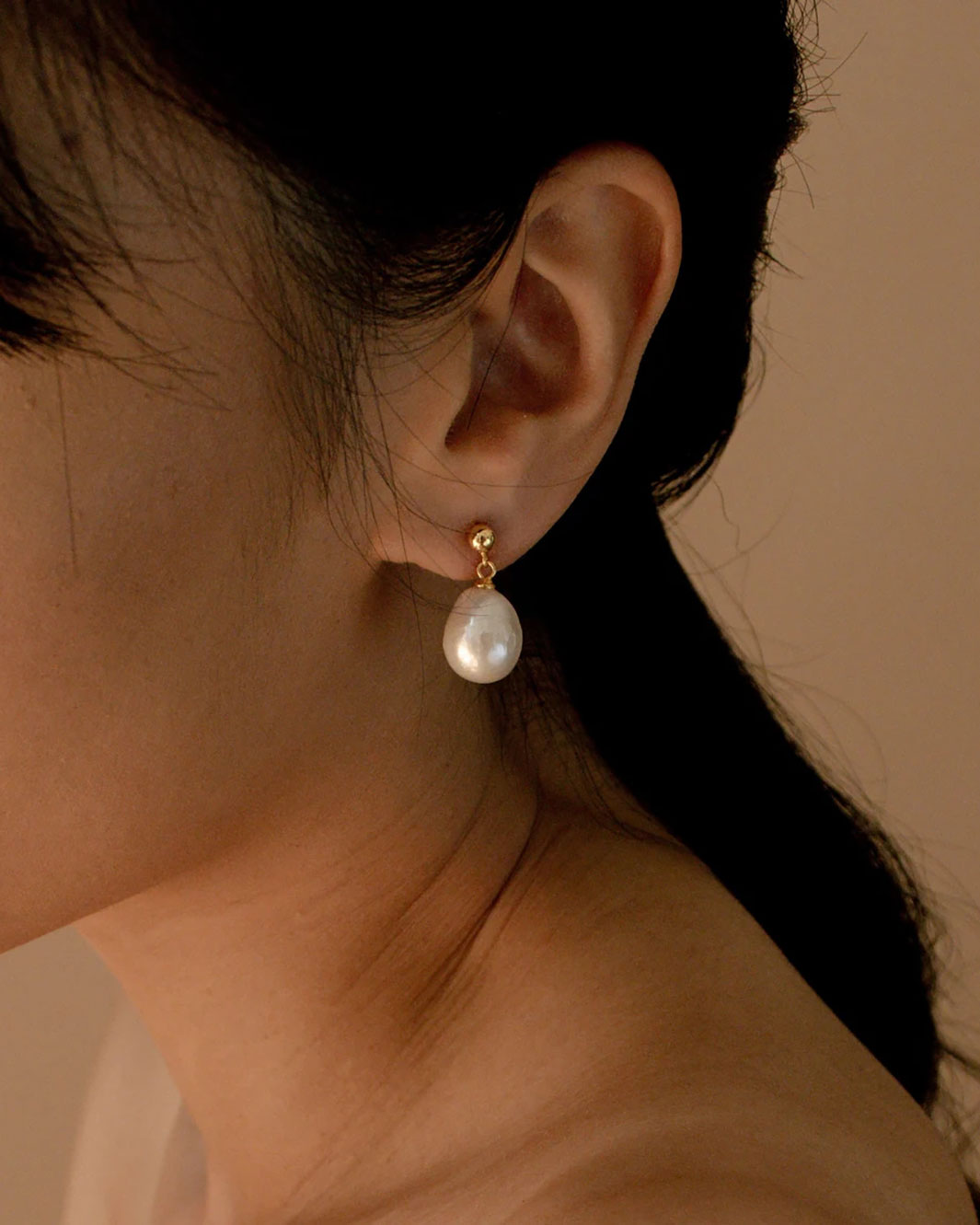 Reiko Baroque Pearl Drop Earrings