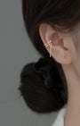 Layer Ear Cuffs with Dangling Chain