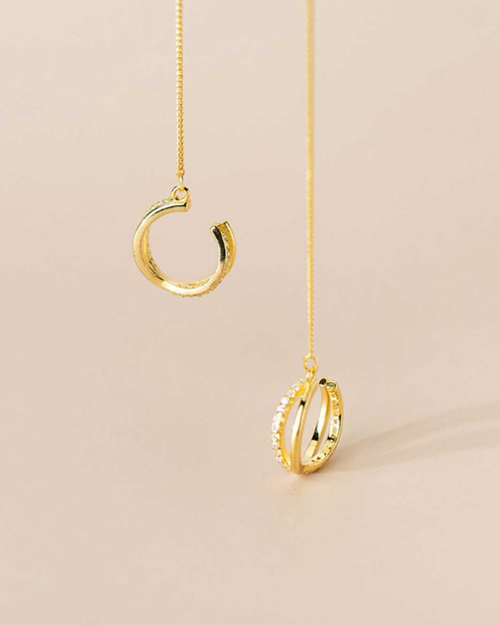 Melody Diamond Ear Cuffs and Threader Earrings