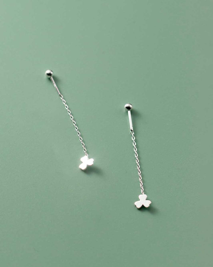 Clover Charm Threader Earrings