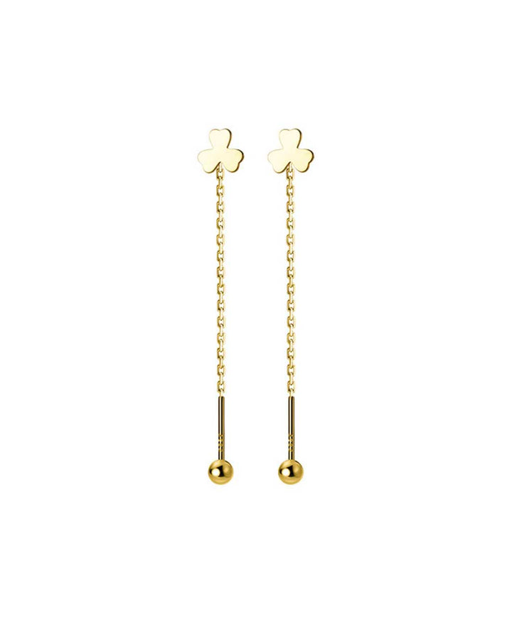 Clover Charm Threader Earrings