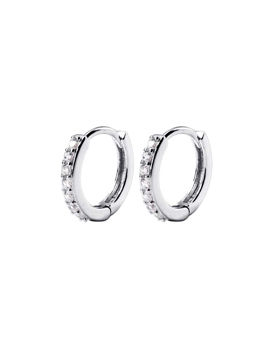 Diamond Huggie Earrings