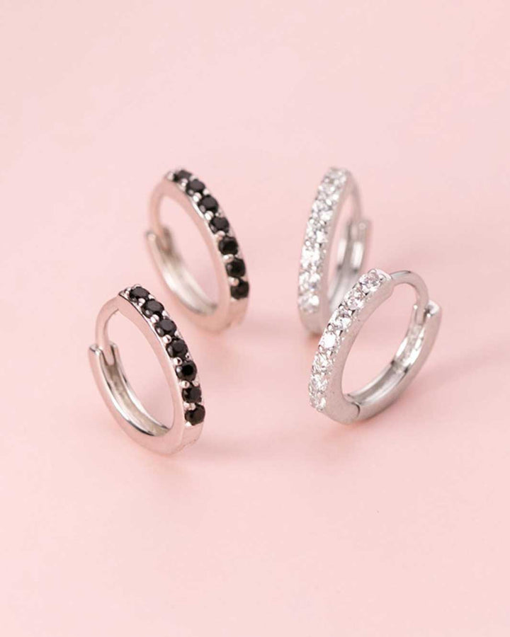 Diamond Huggie Earrings