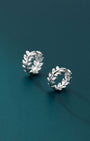 Leafy Huggie Earrings
