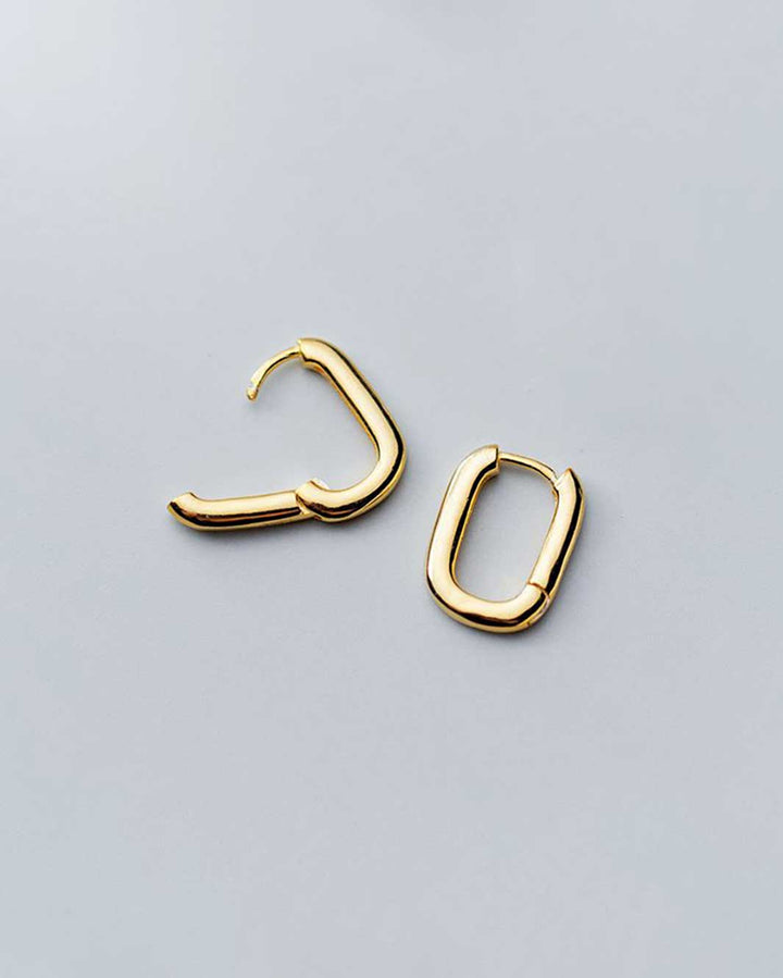 Oval Hoop Earrings