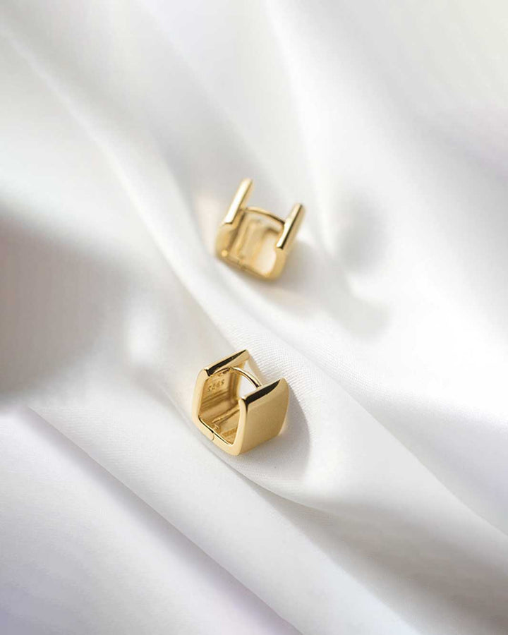 Cubic Huggie Earrings