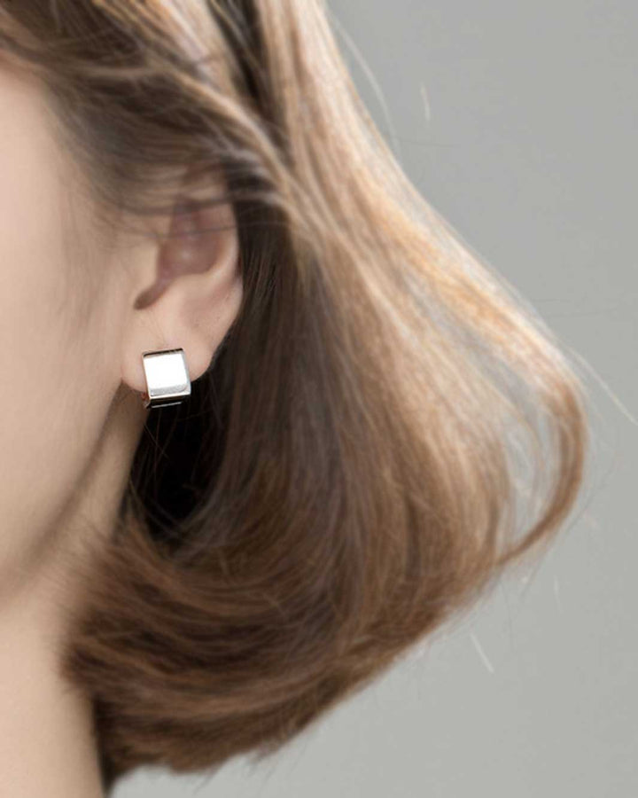 Cubic Huggie Earrings