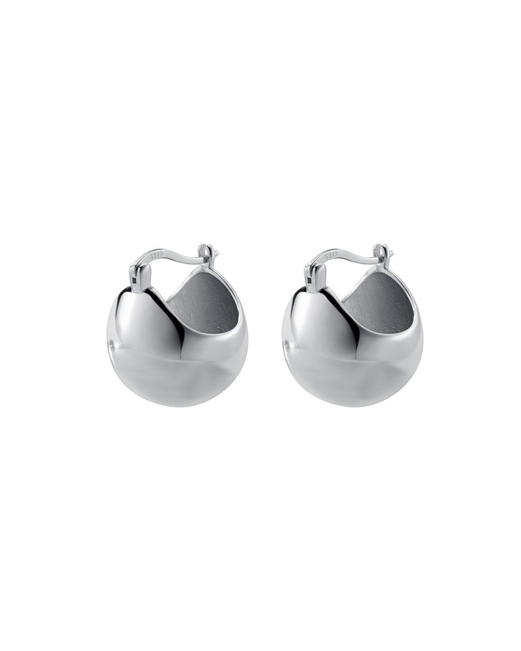 Oda Bold Dome Hoop Earrings