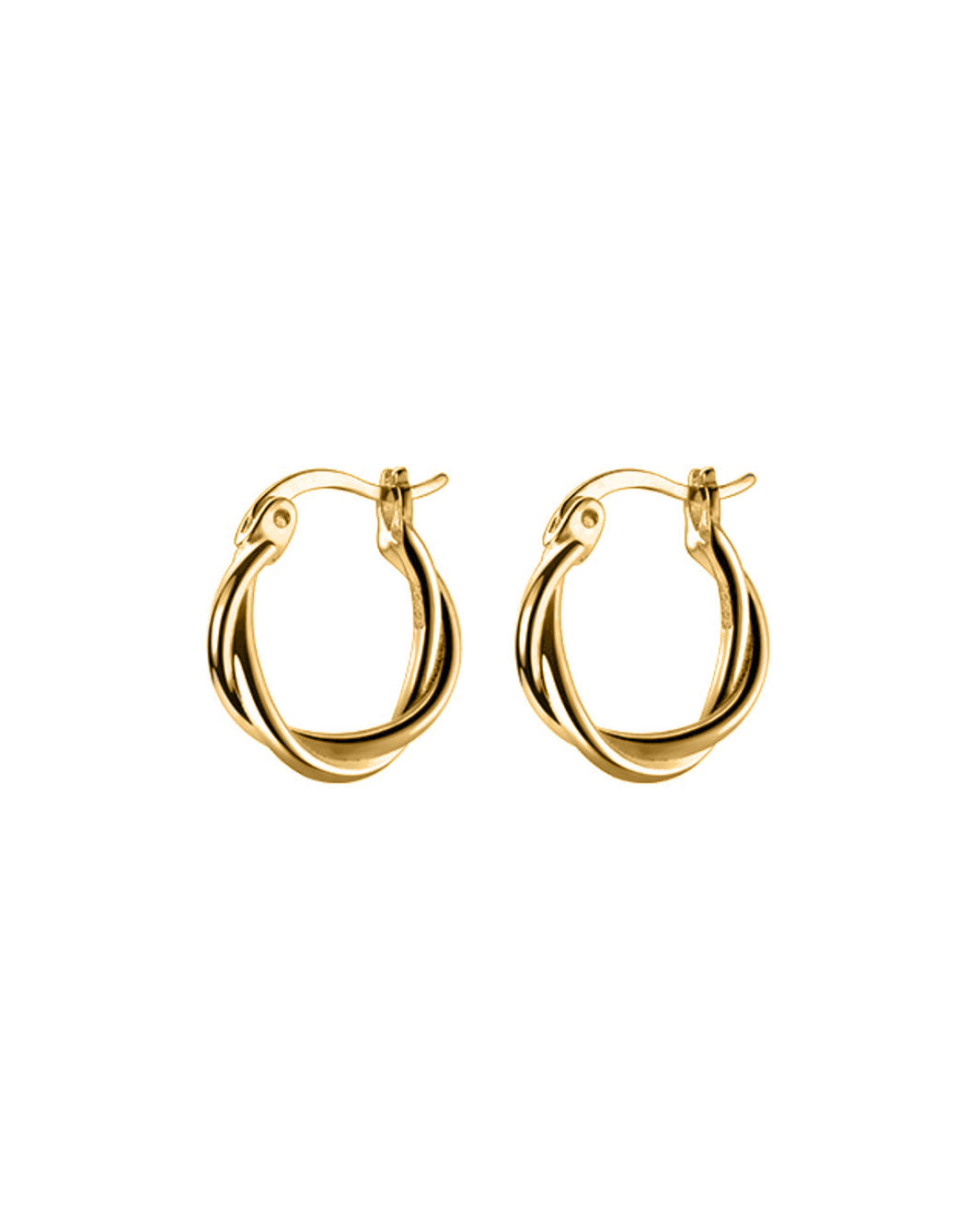 Harper Cross Over Hoop Earrings