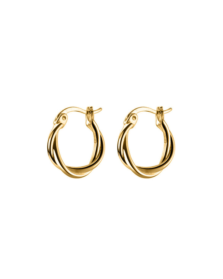 Harper Cross Over Hoop Earrings