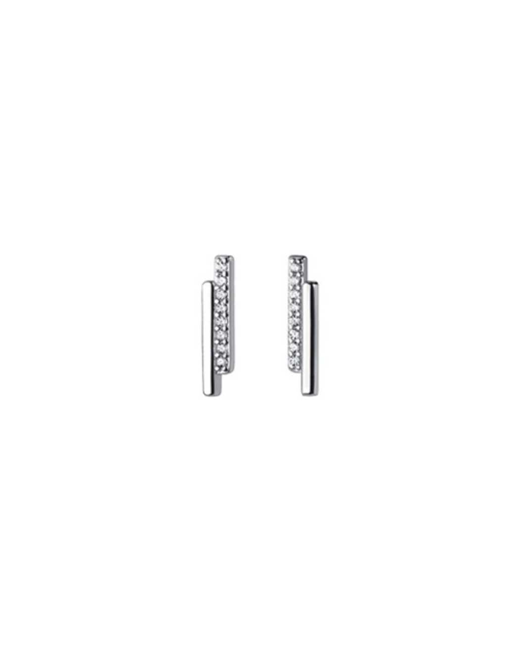 Double Bar Stud Earrings