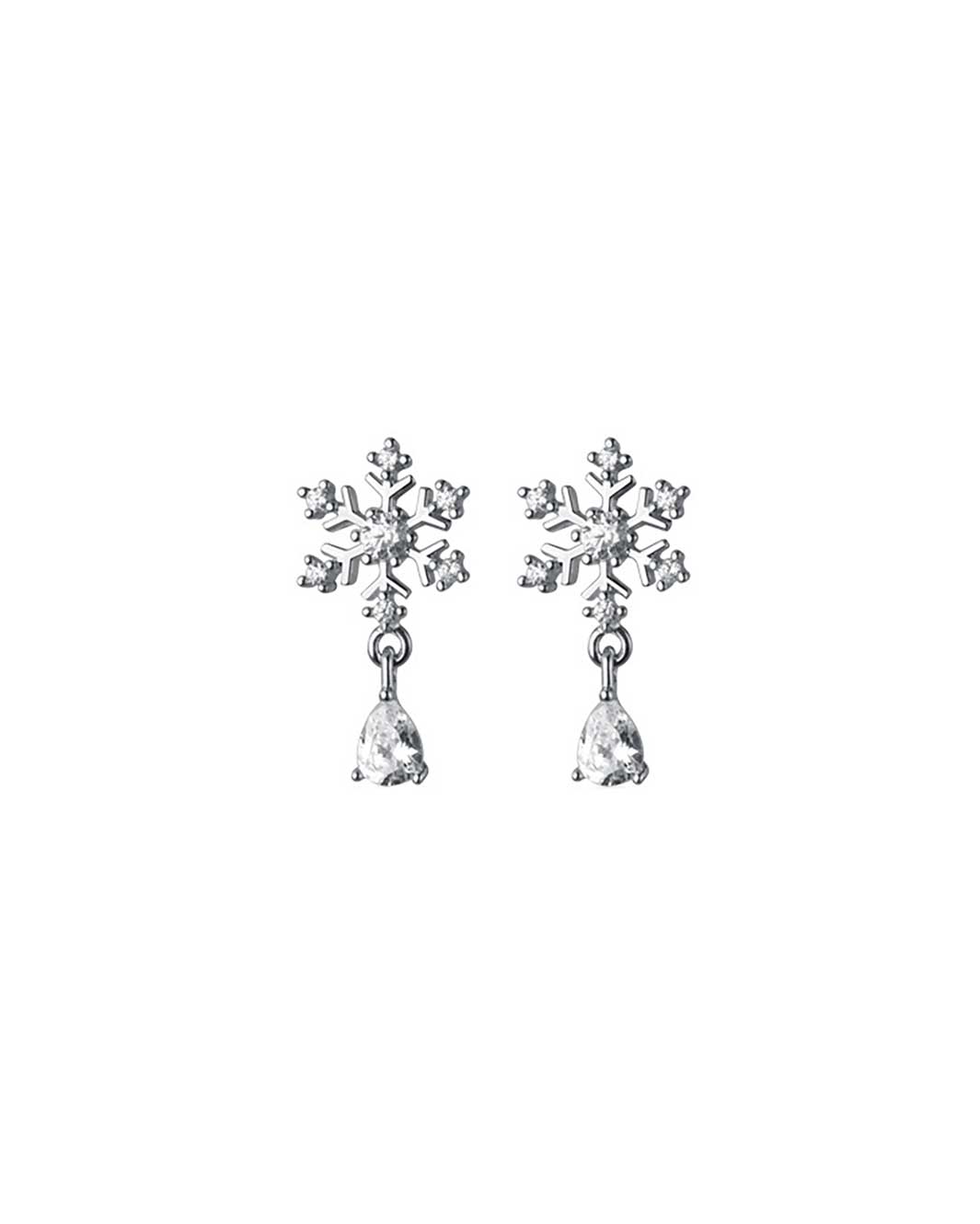Snowflake Drop Earrings