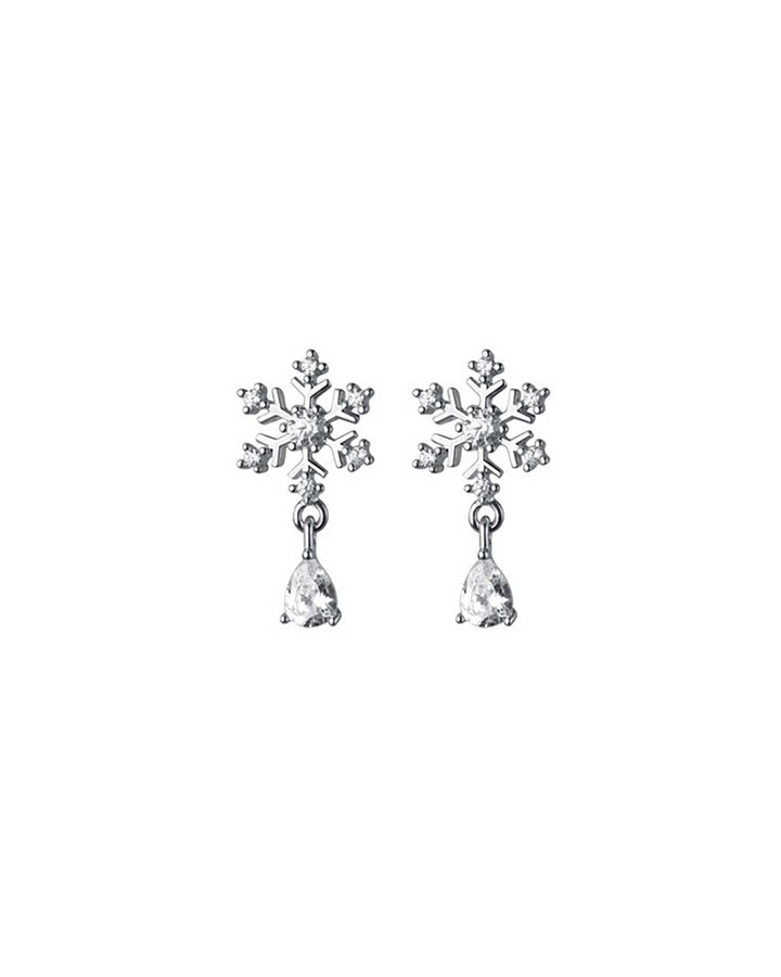 Snowflake Drop Earrings