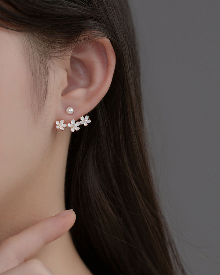 Blooming Flower Jacket Earrings