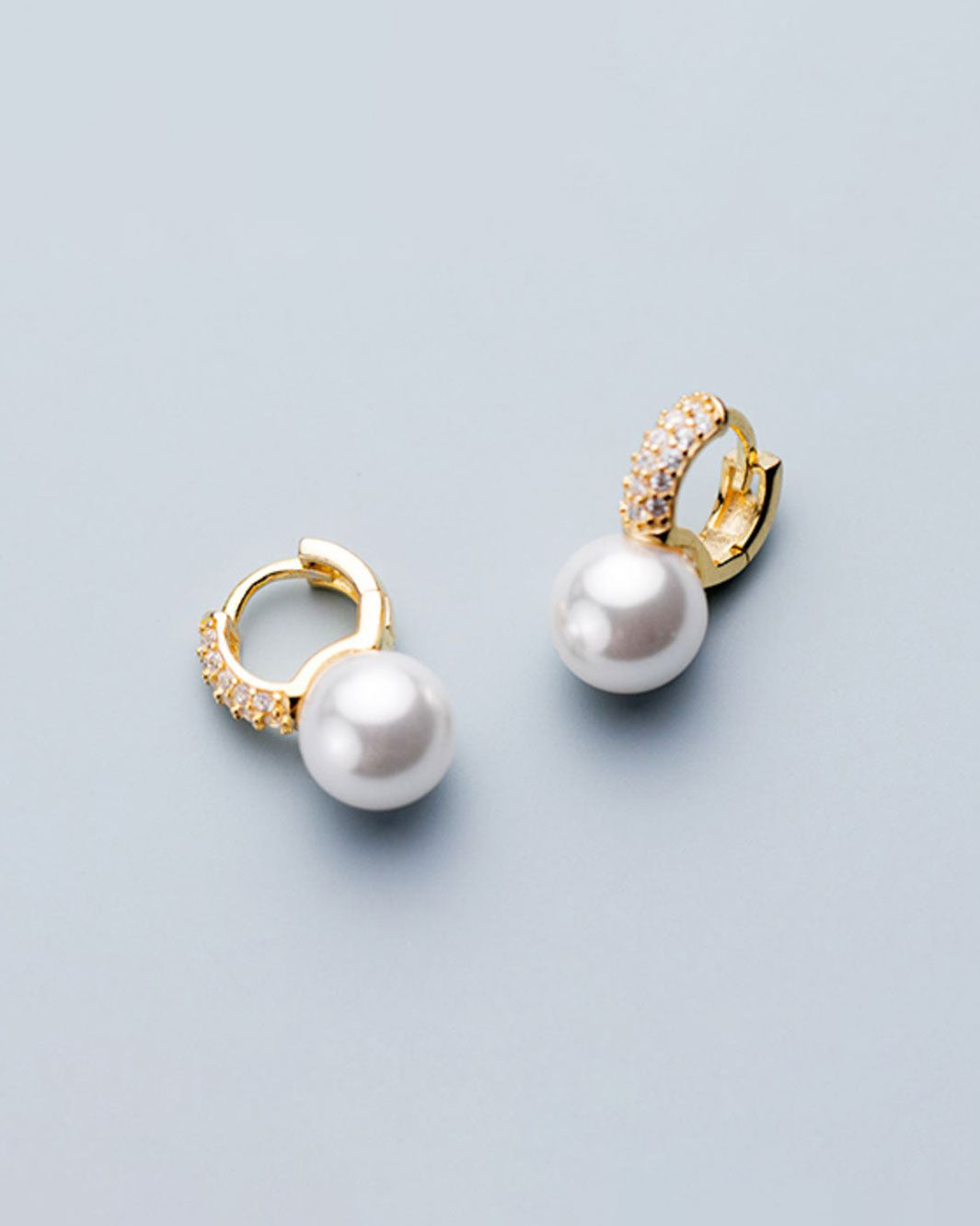 Lais Pearl Petite Huggie Earrings