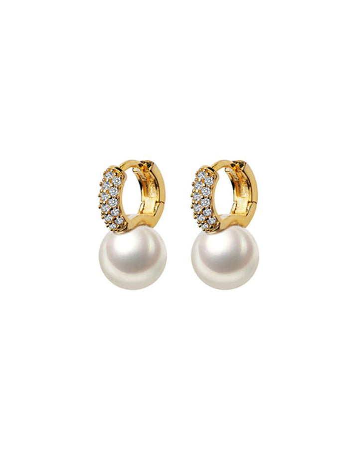 Lais Pearl Petite Huggie Earrings