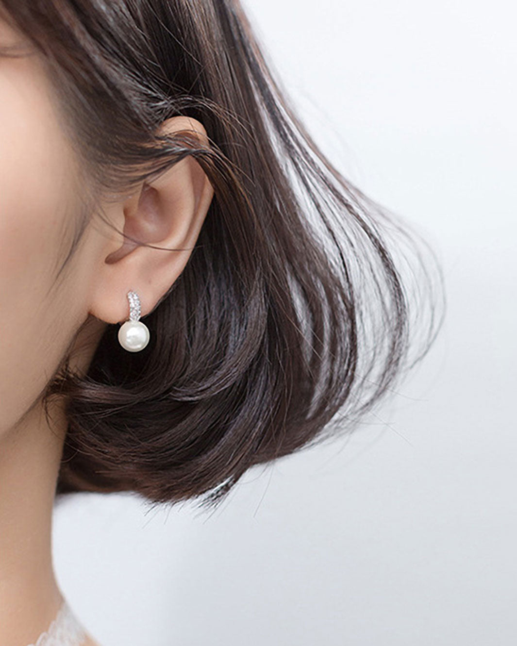 Lais Pearl Petite Huggie Earrings