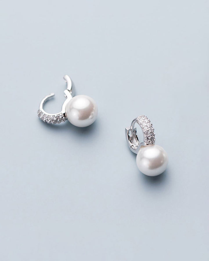 Lais Pearl Petite Huggie Earrings