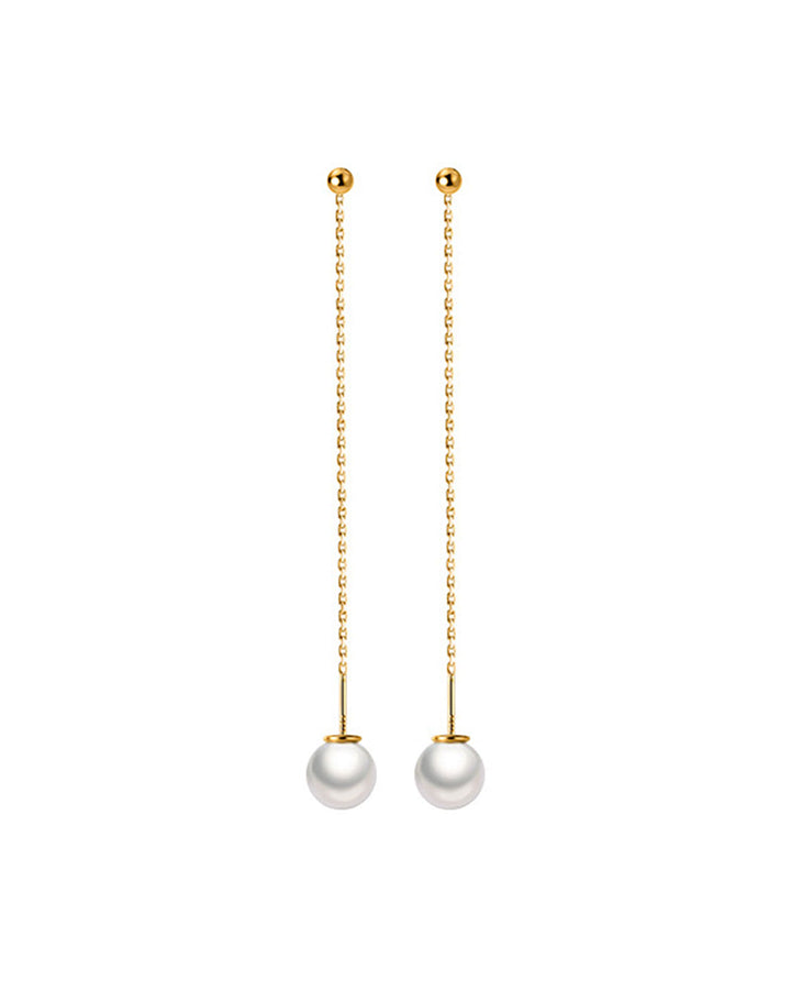 Helmi Pearl Threader Earrings