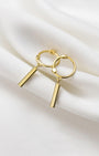 Straight Bar Huggie Earrings