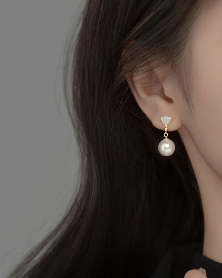 Ayaka Mother of Pearl Drop Earrings