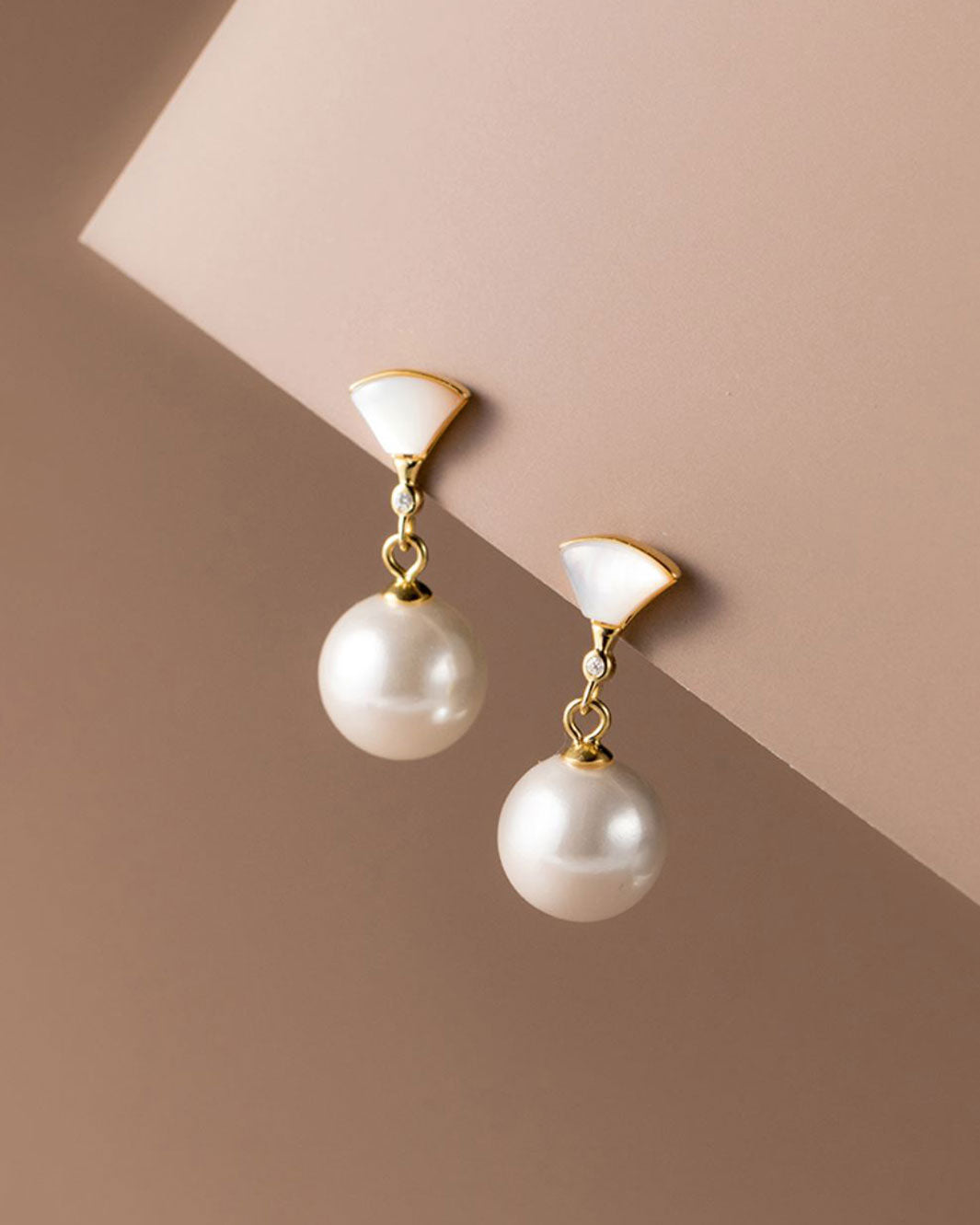 Ayaka Mother of Pearl Drop Earrings