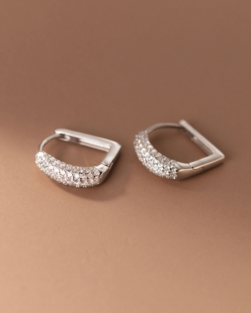 Phebe Diamante Hoop Earrings