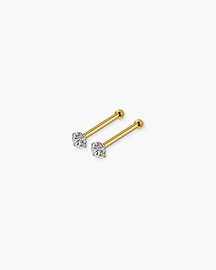 Tiny barbell earrings Clearance