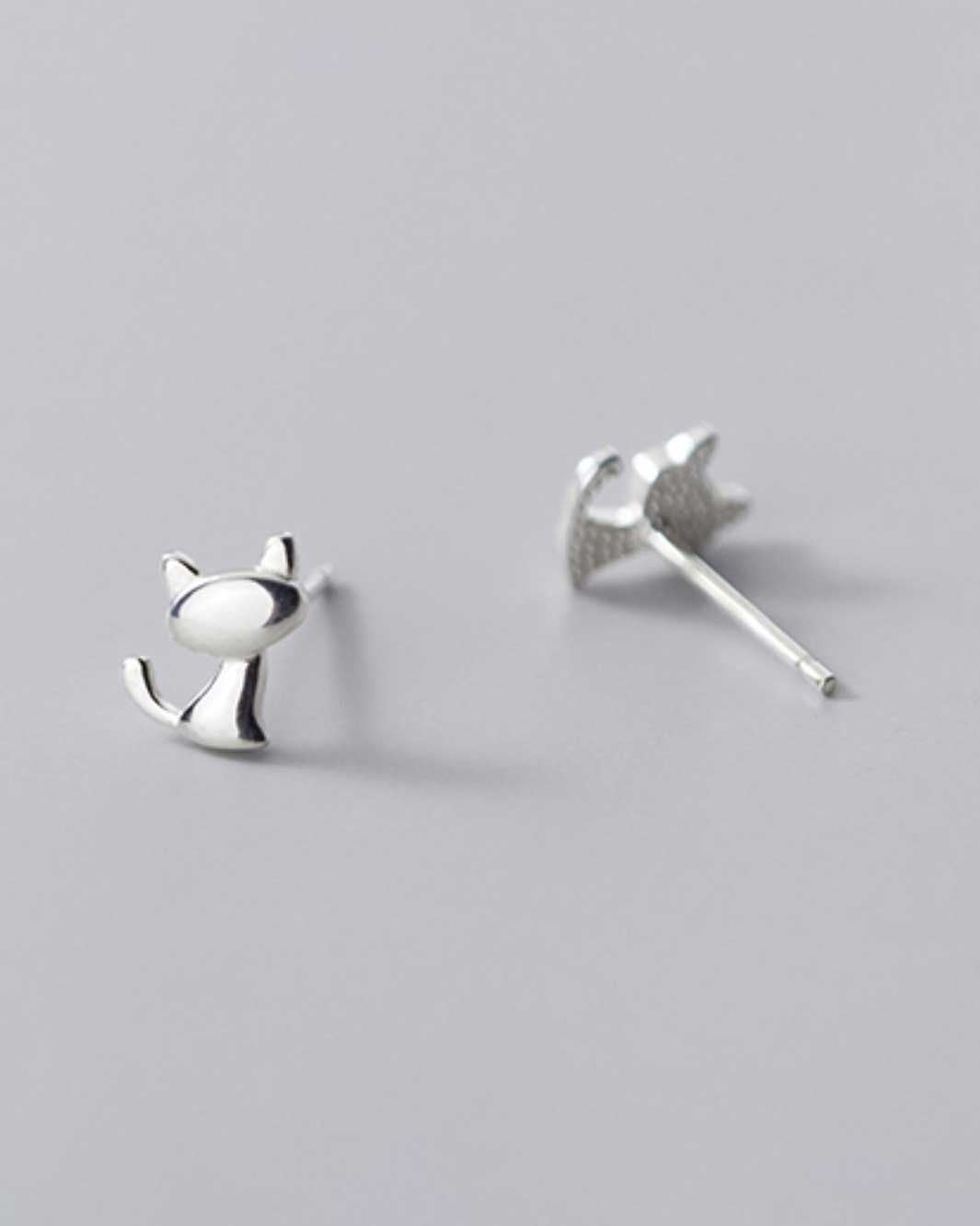 Cat Stud Earrings