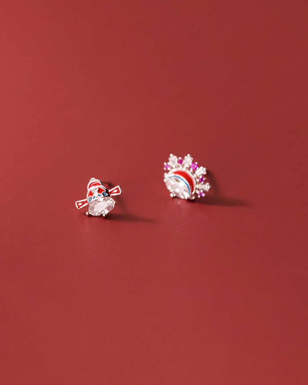 Peking Opera Character Stud Earrings