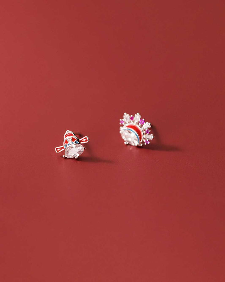 Peking Opera Character Stud Earrings