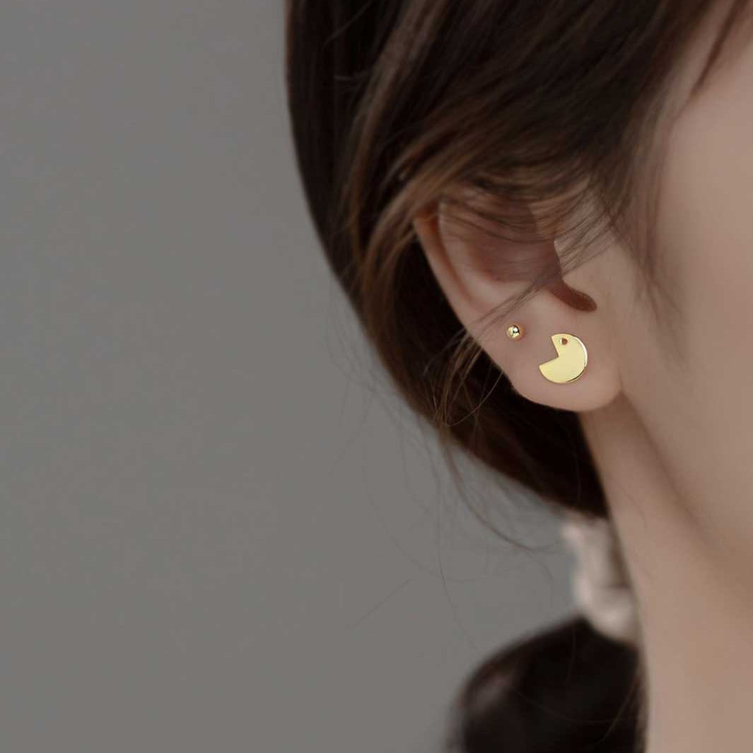 Pac-Man Stud Earrings