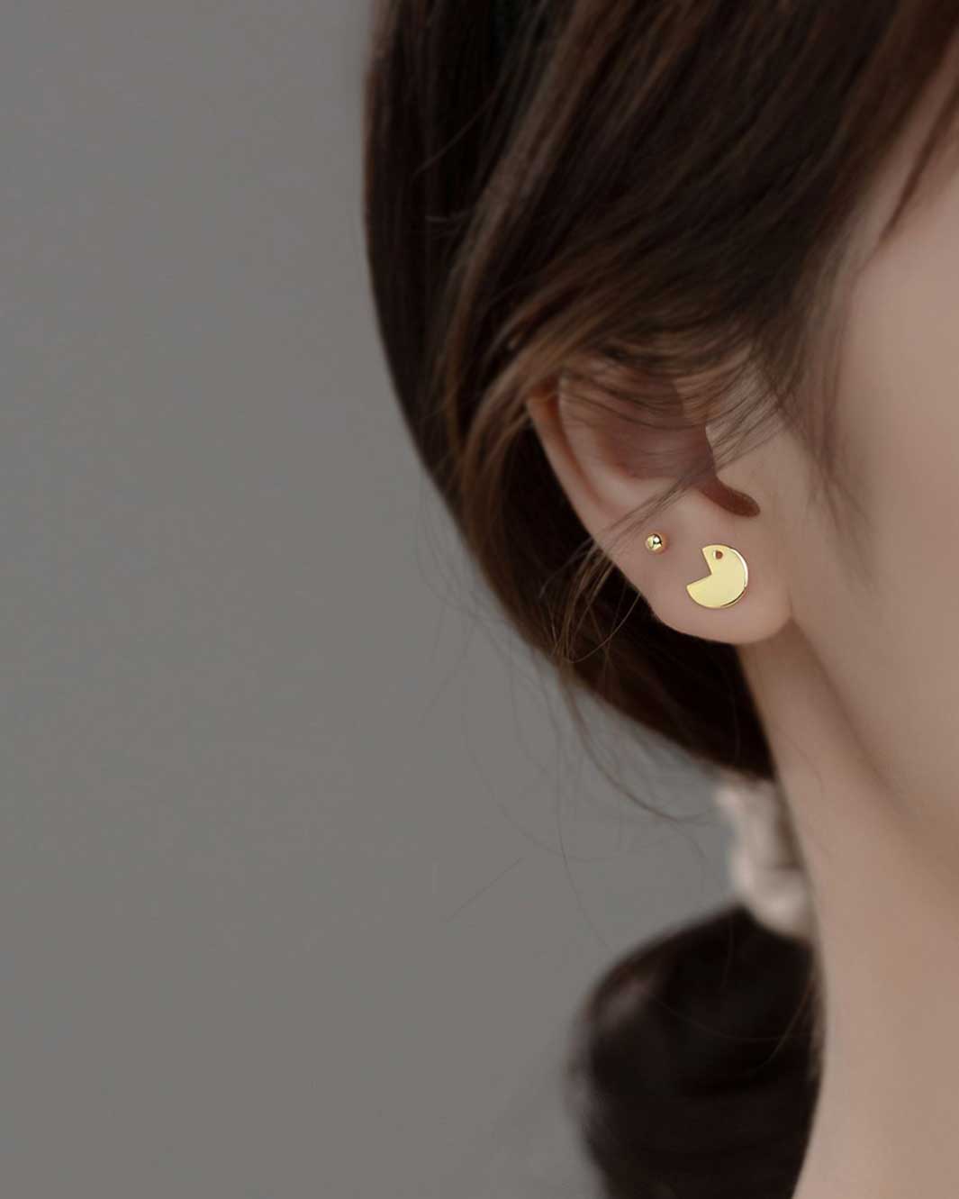 Pac-Man Stud Earrings